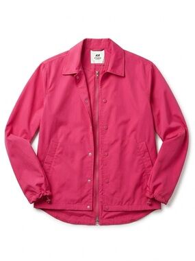 🄷&🄼 Studio nylon Jacket with unique design zipper and Snap Front Jacket Size M